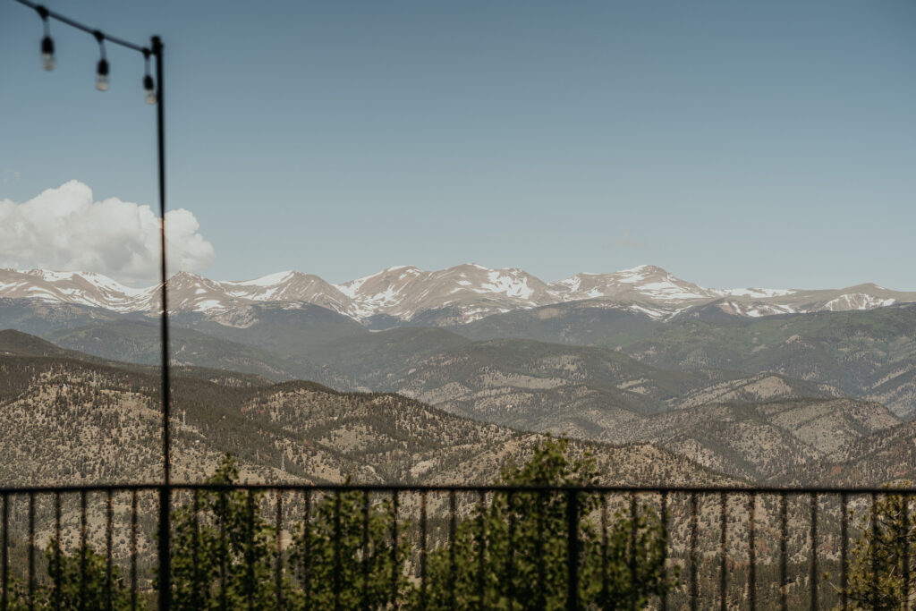 View of the scenery from the ceremony deck