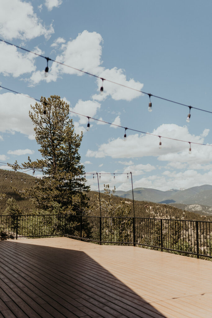 North Star Gatherings scenery viewed from the ceremony deck