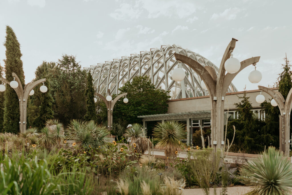 Denver Botanic Gardens Atrium from the Outside in the Summer